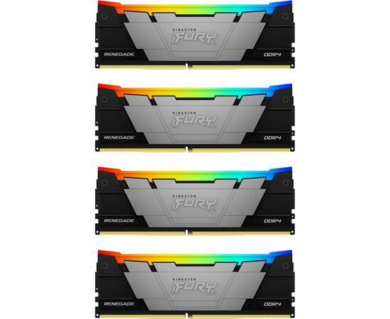  ОЗУ Kingston Fury Renegade RGB KF432C16RB2AK4/32 32GB 3200MHz DDR4 CL16 DIMM (Kit of 4) 
