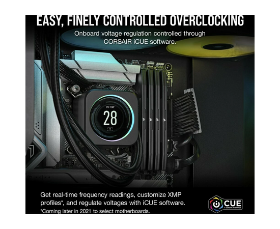  ОЗУ CORSAIR Vengeance Black CMK16GX5M2B5200C40 16GB U-DIMM DDR5 , 5200МГц, CL40 (Kit of 2) XMP 3.0 