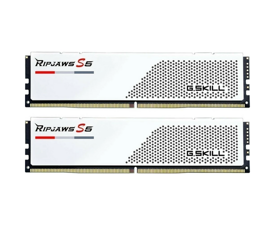  ОЗУ G.SKILL Ripjaws S5 32GB (F5-6000J3040F16GX2-RS5W) (2x16GB) DDR5 6000MHz CL30 (30-40-40-96) 1.35V / White 