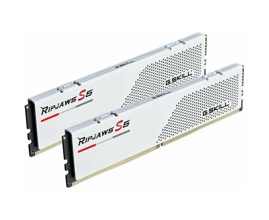  ОЗУ G.SKILL Ripjaws S5 32GB (F5-6000J3040F16GX2-RS5W) (2x16GB) DDR5 6000MHz CL30 (30-40-40-96) 1.35V / White 