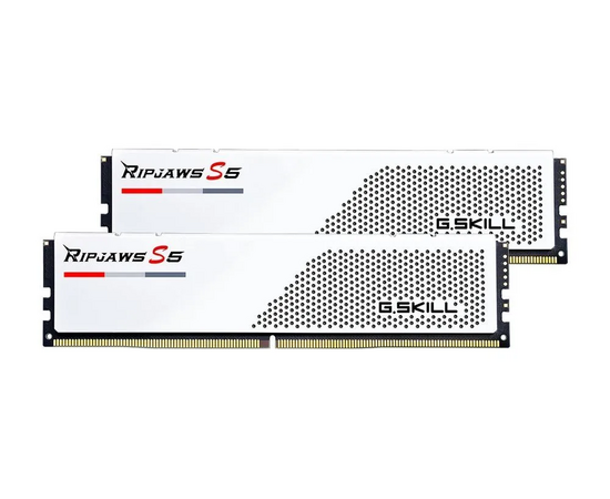  ОЗУ G.SKILL Ripjaws S5 32GB (F5-6000J3040F16GX2-RS5W) (2x16GB) DDR5 6000MHz CL30 (30-40-40-96) 1.35V / White 