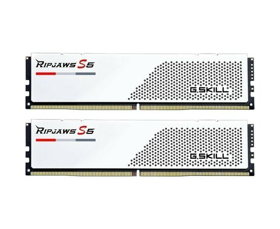  ОЗУ G.SKILL Ripjaws S5 32GB (F5-6000J3238F16GX2-RS5W) (2x16GB) DDR5 6000MHz CL32 (32-38-38-96) 1.35V / White 
