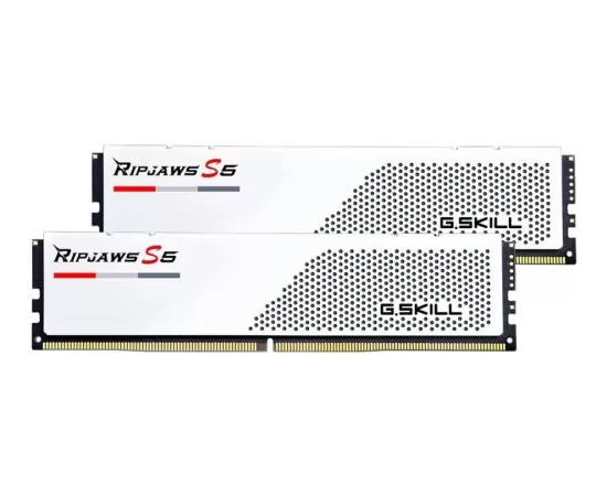  ОЗУ G.SKILL Ripjaws S5 32GB (F5-6000J3238F16GX2-RS5W) (2x16GB) DDR5 6000MHz CL32 (32-38-38-96) 1.35V / White 