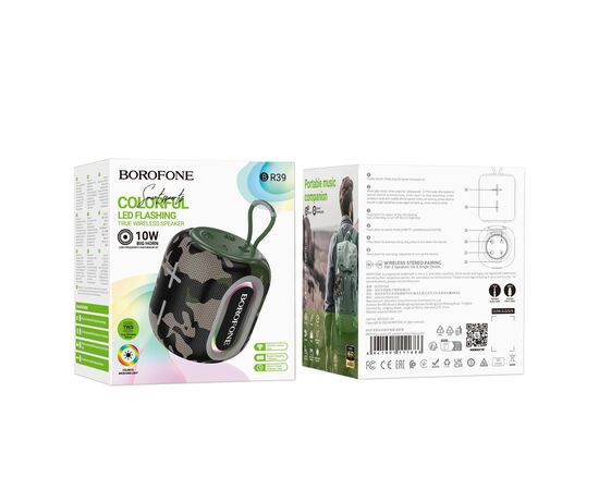  Портативная колонка BOROFONE BR39 Kaya sports BT speaker, camouflage green 