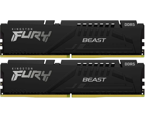  ОЗУ Kingston Fury Beast Black EXPO CL30 (Kit of 2) (KF560C30BBEK2-16) DDR 5 DIMM 16Gb PC48000, 6000Mhz, (retail) 