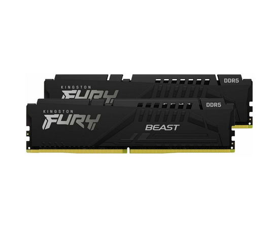 ОЗУ Kingston Fury Beast Black EXPO CL30 (Kit of 2) (KF560C30BBEK2-16) DDR 5 DIMM 16Gb PC48000, 6000Mhz, (retail) 