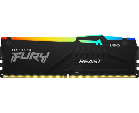  ОЗУ Kingston Fury Beast Black KF560C30BBA-16 DDR5 - 1x 16ГБ 6000МГц, DIMM, Ret 