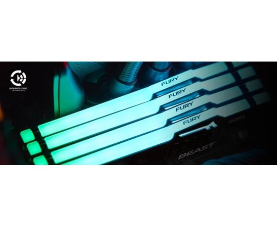  ОЗУ Kingston Fury Beast Black KF560C30BBA-16 DDR5 - 1x 16ГБ 6000МГц, DIMM, Ret 