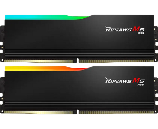  ОЗУ G.SKILL Ripjaws M5 RGB (F5-6400J3239F48GX2-RM5RK) 96GB (2x48GB) DDR5 6400MHz CL32 (32-39-39-102) 1.35V / Black 