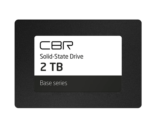  SSD CBR Base SSD-002TB-2.5-BS24b, 2048 GB, 2.5, SATA III 6 Gbit/s, 3D TLC NAND, R/W speed up to 550/500 MB/s, TBW 