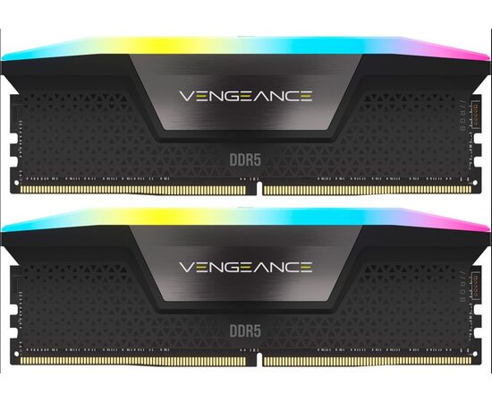  ОЗУ CORSAIR Vengeance RGB CMH32GX5M2B6400C32 32GB 6400МГц DDR5 CL32 DIMM (Kit of 2x16GB) XMP 3.0, Black 