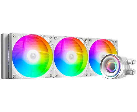  СВО ID-COOLING FX360 Inf White LGA1700/1200/115X/AM4/AM5 (TDP 350W, ARGB Fan and Pump, PWM, Triple Fan 120mm, белый) 