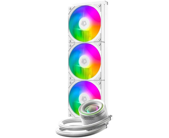  СВО ID-COOLING FX360 Inf White LGA1700/1200/115X/AM4/AM5 (TDP 350W, ARGB Fan and Pump, PWM, Triple Fan 120mm, белый) 