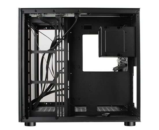  Корпус Ginzzu V520 RGB подсветка, закаленное стекло 1*USB 3.0,1*USB 2.0, AU ATX 