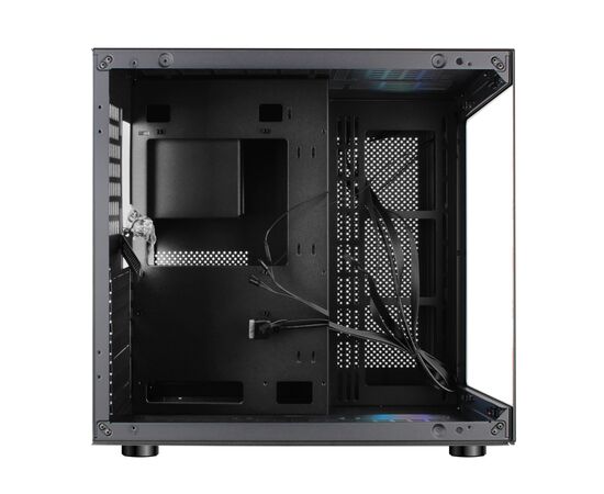  Корпус Ginzzu V520 RGB подсветка, закаленное стекло 1*USB 3.0,1*USB 2.0, AU ATX 