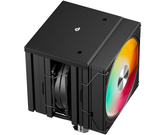  Кулер upHere UE2KC6 Black ARGB / 6HPx6mm, 265W TDP, dual tower, 2x120mm ARGB fans, 600-1650RPM, 68 CFM, 25dBA 