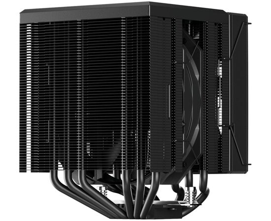  Кулер upHere UE2KC6 Black ARGB / 6HPx6mm, 265W TDP, dual tower, 2x120mm ARGB fans, 600-1650RPM, 68 CFM, 25dBA 