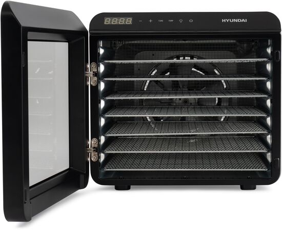  Сушка для фруктов и овощей Hyundai HYFD-8801 14под. серебристый 